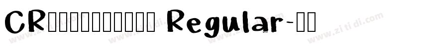 CRＣ＆Ｇ由紀葉太楷書体 Regular字体转换